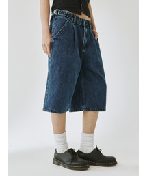 SIDE ADJUST BERMUDA SHORTS, BLUE