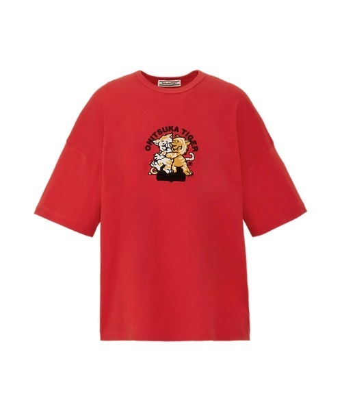 Onitsuka Tiger(オニツカタイガー)の「GRAPHIC TEE / グラフィックティー(Tシャツ/カットソー・レディース・レッド/オフホワイト・S/XS/L/XL/M)」の2枚目の写真
