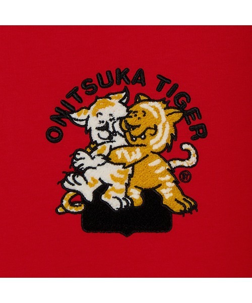 Onitsuka Tiger(オニツカタイガー)の「GRAPHIC TEE / グラフィックティー(Tシャツ/カットソー・レディース・レッド/オフホワイト・S/XS/L/XL/M)」の4枚目の写真