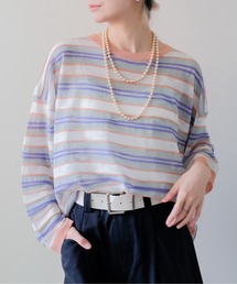 DOLLUPOOPS（ドールアップウップス）の「Multi-Border Ribbed Pullover(マルチボーダーリブプルオーバー)（ニット/セーター）」