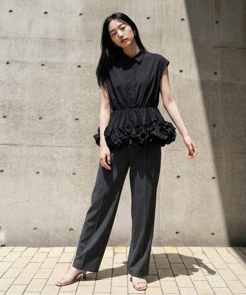AMELY(エミリー)の「フリルバルーンブラウス(シャツ/ブラウス・レディース・ホワイト/ブラック・フリー)」の16枚目の写真
