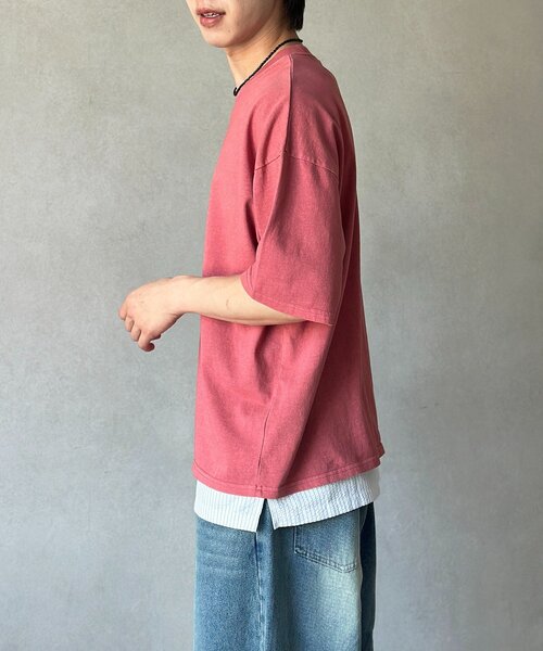 CPCM（シーピーシーエム）の「裾シャツドッキングタンク（キャミソール・メンズ・オレンジ/ブラック/ホワイト・LARGE/MEDIUM）」の5枚目の写真