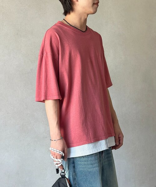 CPCM（シーピーシーエム）の「裾シャツドッキングタンク（キャミソール・メンズ・オレンジ/ブラック/ホワイト・LARGE/MEDIUM）」の7枚目の写真