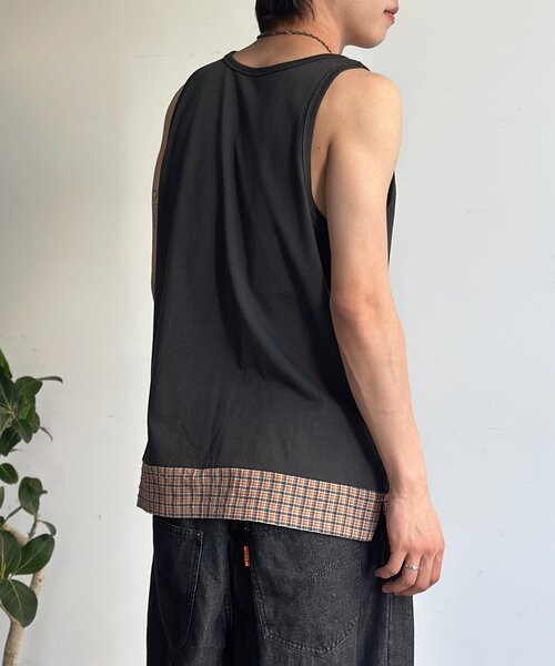 CPCM（シーピーシーエム）の「裾シャツドッキングタンク（キャミソール・メンズ・オレンジ/ブラック/ホワイト・LARGE/MEDIUM）」の14枚目の写真