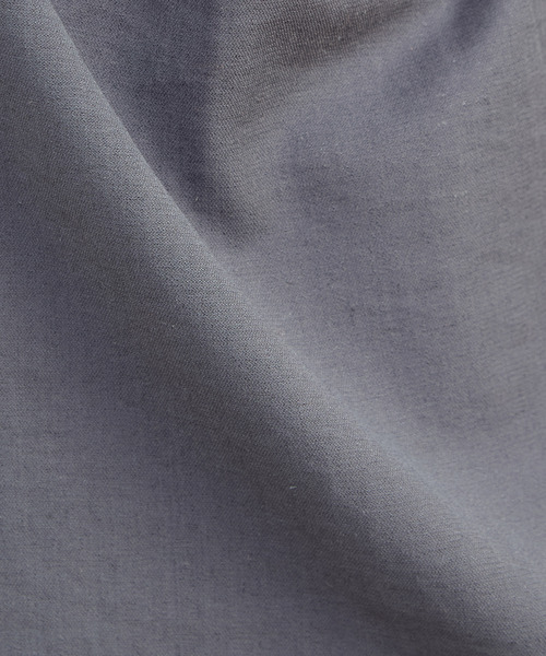MEN'S MELROSE（メンズメルローズ）の「リネン混ダブルガーゼ 半袖バンドカラーシャツ（シャツ/ブラウス・メンズ・ブルー/ホワイト/ベージュ/グレー・3/4/2）」の13枚目の写真