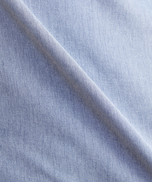 MEN'S MELROSE（メンズメルローズ）の「リネン混ダブルガーゼ 半袖バンドカラーシャツ（シャツ/ブラウス・メンズ・ブルー/ホワイト/ベージュ/グレー・3/4/2）」の7枚目の写真