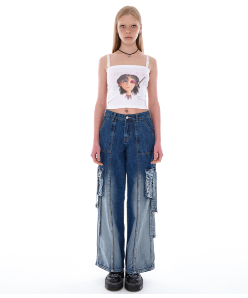 youthbath（ユースバース）の「ANDROID LACE SLEEVELESS_WHITE（Tシャツ/カットソー・レディース・その他・SMALL）」の2枚目の写真