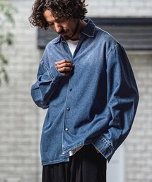 ms6567-Vintage Wash Denim Skipper Shirt デニムスキッパーシャツ(A73226cmb)