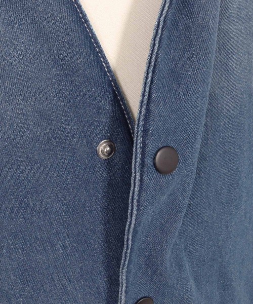 CAMBIO(カンビオ)の「ms6567-Vintage Wash Denim Skipper Shirt デニムスキッパーシャツ(A73226cmb)(シャツ/ブラウス・メンズ・インディゴブルー・L/M/S)」の12枚目の写真