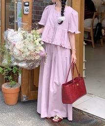 レディースのセットアップ（ピンク/桃色系・ダブル）ファッション通販