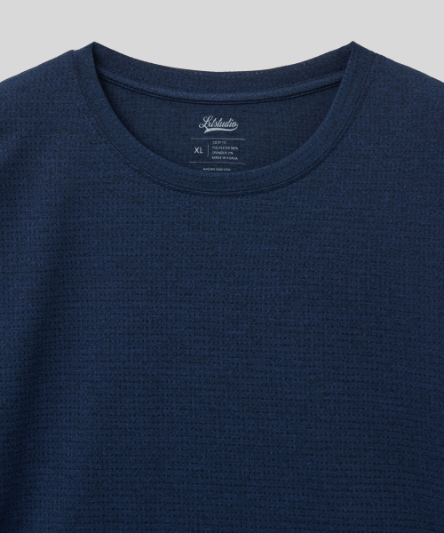 LXT（エルエックスティー）の「アイスクールメッシュ冷感クロップTシャツ[ブルー]（Tシャツ/カットソー・メンズ・その他・MEDIUM/LARGE/X-LARGE）」の5枚目の写真