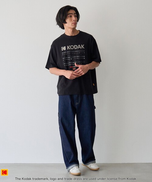 KODAK(コダック)の「Kodak(コダック)ロゴプリントTシャツ(Tシャツ/カットソー・メンズ・ブラック/ホワイト・L/M/S/XL)」の3枚目の写真