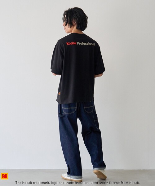KODAK(コダック)の「Kodak(コダック)ロゴプリントTシャツ(Tシャツ/カットソー・メンズ・ブラック/ホワイト・L/M/S/XL)」の4枚目の写真