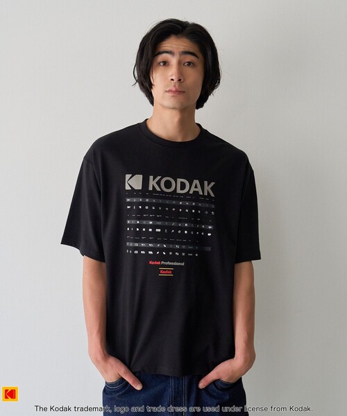 KODAK(コダック)の「Kodak(コダック)ロゴプリントTシャツ(Tシャツ/カットソー・メンズ・ブラック/ホワイト・L/M/S/XL)」の5枚目の写真
