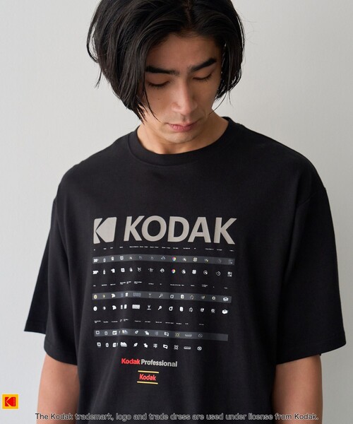 KODAK(コダック)の「Kodak(コダック)ロゴプリントTシャツ(Tシャツ/カットソー・メンズ・ブラック/ホワイト・L/M/S/XL)」の8枚目の写真
