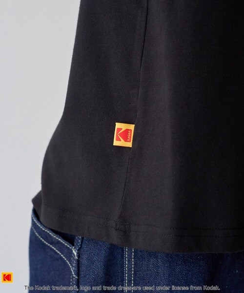 KODAK(コダック)の「Kodak(コダック)ロゴプリントTシャツ(Tシャツ/カットソー・メンズ・ブラック/ホワイト・L/M/S/XL)」の10枚目の写真