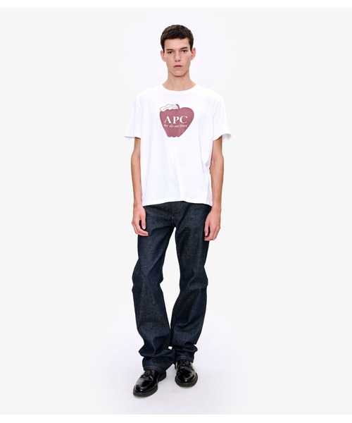 A.P.C.（アーペーセー）の「T-SHIRT POMME（Tシャツ/カットソー・メンズ・ホワイト・L/S/M）」の2枚目の写真