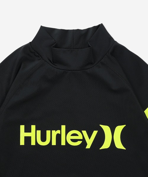 Hurley （ハーレー）の「【Hurley:ハーレー】キッズラッシュガード　UPF50+×速乾×高ストレッチ　ファントム素材　PHANTOM RASH ICON BLOCK PARTY（ラッシュガード・キッズ・ブラック×ゴールド/ブラック・150/130/160）」の7枚目の写真