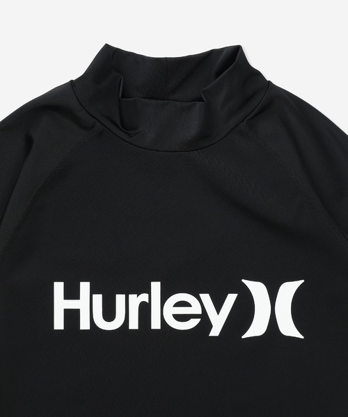 Hurley （ハーレー）の「【Hurley:ハーレー】キッズラッシュガード　UPF50+×速乾×高ストレッチ　ファントム素材　PHANTOM RASH ICON BLOCK PARTY（ラッシュガード・キッズ・ブラック×ゴールド/ブラック・150/130/160）」の4枚目の写真