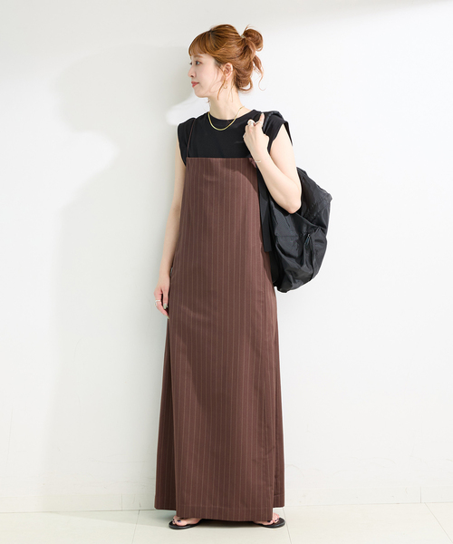 B.C STOCK（ベーセーストック）の「手洗い可 / *MAI.M WOOLY PAD CAMI OP（ワンピース・レディース・グレー/ブラウン・FREE）」の18枚目の写真