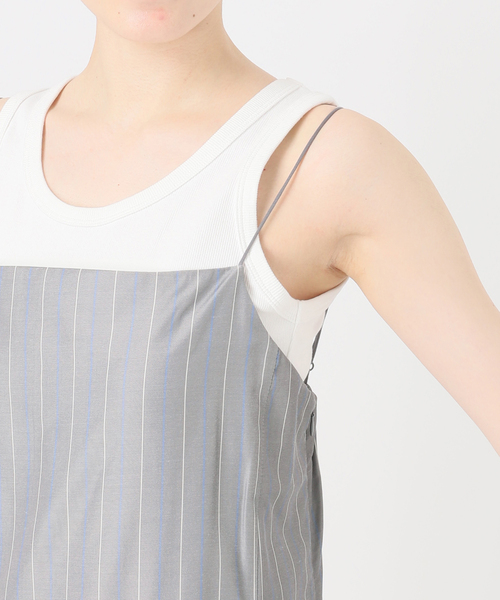 B.C STOCK（ベーセーストック）の「手洗い可 / *MAI.M WOOLY PAD CAMI OP（ワンピース・レディース・グレー/ブラウン・FREE）」の12枚目の写真