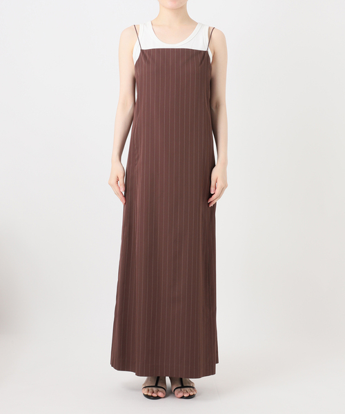 B.C STOCK（ベーセーストック）の「手洗い可 / *MAI.M WOOLY PAD CAMI OP（ワンピース・レディース・グレー/ブラウン・FREE）」の8枚目の写真