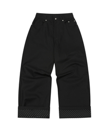 S'EST（エスイーエスティー）の「Dot Roll-up Pants Black（その他パンツ）」