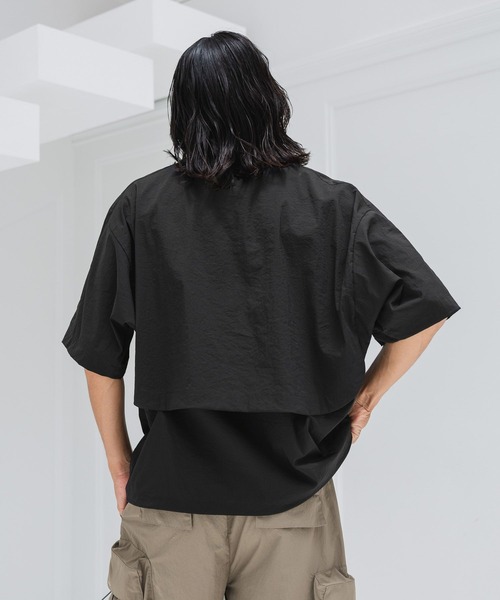 HEREIAM(ヘレイアム)の「【HEREIAM MEN】速乾&イージーケア&接触冷感&軽量/マイクロメッシュプルオーバー(Tシャツ/カットソー・メンズ・チャコール/ブラック・MEDIUM/LARGE)」の17枚目の写真