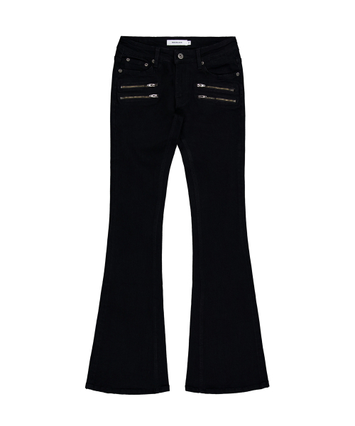 ROCKCAKE(ロックケーキ)の「Raven Zipper Bootcut Jeans - Black(デニムパンツ・レディース・その他・SMALL/MEDIUM/LARGE)」の4枚目の写真