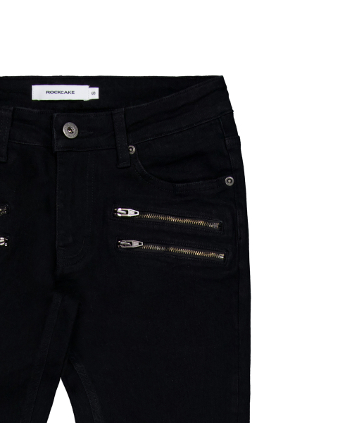 ROCKCAKE(ロックケーキ)の「Raven Zipper Bootcut Jeans - Black(デニムパンツ・レディース・その他・SMALL/MEDIUM/LARGE)」の6枚目の写真