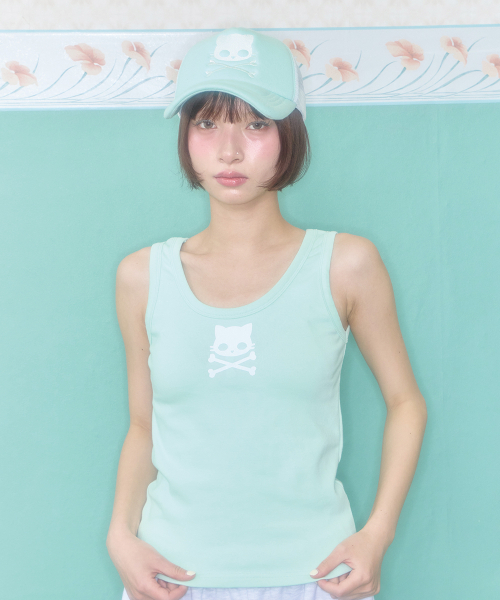 SHAKIRI(シャキリ)の「キリスカルスリーブレストップ(ミント)(Tシャツ/カットソー・レディース・その他・FREE)」の1枚目の写真