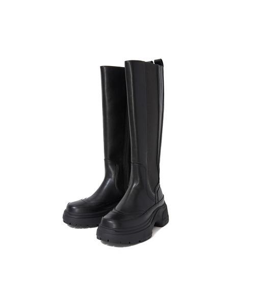 PAES(ペイズ)の「VEGAN LEATHER BOOTS LONG WOMENS(ブーツ・レディース・ブラック系1・25/24/23)」の1枚目の写真
