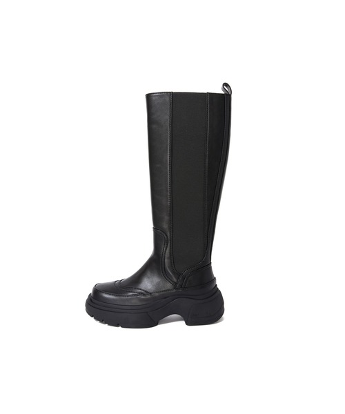 PAES(ペイズ)の「VEGAN LEATHER BOOTS LONG WOMENS(ブーツ・レディース・ブラック系1・25/24/23)」の2枚目の写真