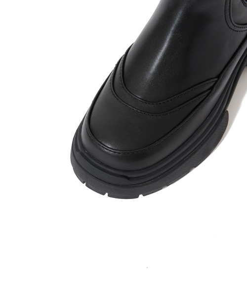 PAES(ペイズ)の「VEGAN LEATHER BOOTS LONG WOMENS(ブーツ・レディース・ブラック系1・25/24/23)」の3枚目の写真