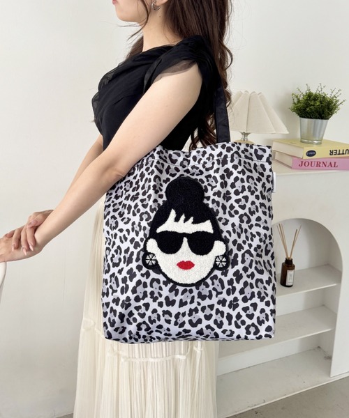 HAPPY FACE(ハッピーフェイス)の「EMMA 顔相良刺?新トート ヒョウGY(トートバッグ・レディース・レオパード・ONE SIZE)」の3枚目の写真