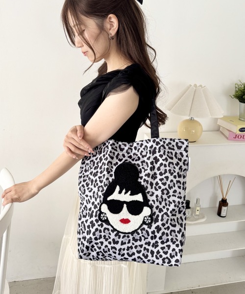 HAPPY FACE(ハッピーフェイス)の「EMMA 顔相良刺?新トート ヒョウGY(トートバッグ・レディース・レオパード・ONE SIZE)」の4枚目の写真