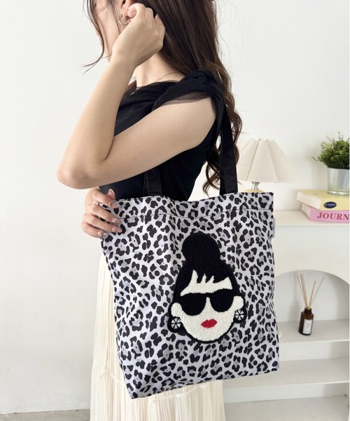 HAPPY FACE(ハッピーフェイス)の「EMMA 顔相良刺?新トート ヒョウGY(トートバッグ・レディース・レオパード・ONE SIZE)」の5枚目の写真
