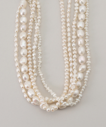 VERMEIL par iena | 《追加》Junco Paris ジュンコパリ 別注 5連淡水パールネックレス COL23H-VM002(ネックレス)