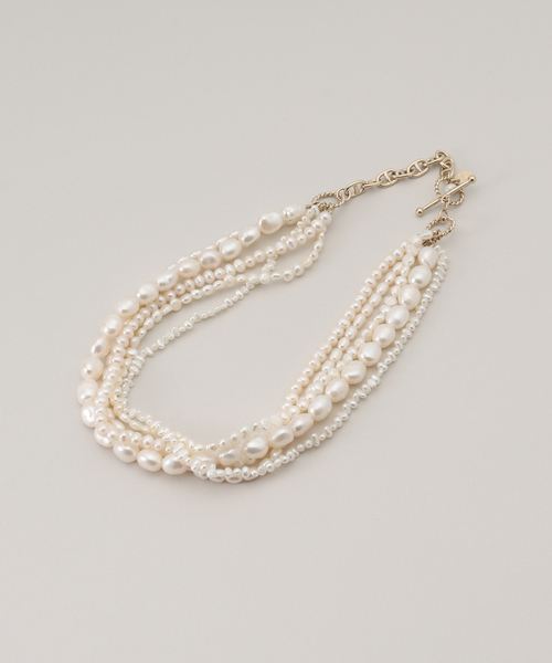 VERMEIL par iena（ヴェルメイユパーイエナ）の「《追加》Junco Paris ジュンコパリ 別注 5連淡水パールネックレス COL23H-VM002（ネックレス・レディース・アイボリー・FREE）」の2枚目の写真