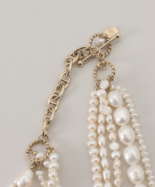 VERMEIL par iena（ヴェルメイユパーイエナ）の「《追加》Junco Paris ジュンコパリ 別注 5連淡水パールネックレス COL23H-VM002（ネックレス・レディース・アイボリー・FREE）」の3枚目の写真