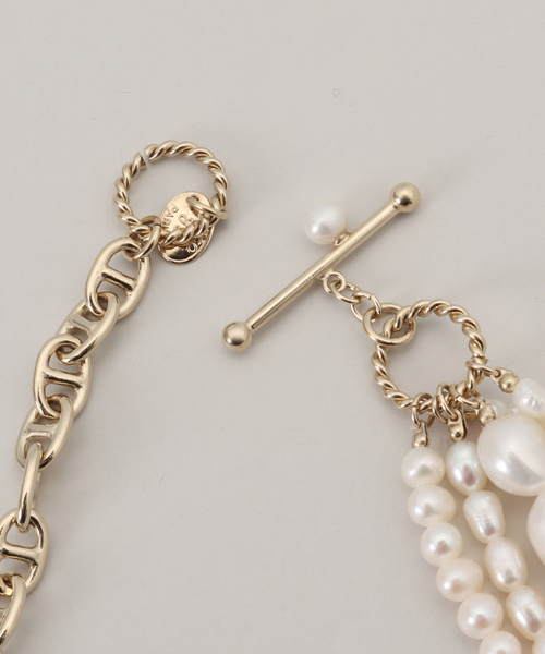 VERMEIL par iena（ヴェルメイユパーイエナ）の「《追加》Junco Paris ジュンコパリ 別注 5連淡水パールネックレス COL23H-VM002（ネックレス・レディース・アイボリー・FREE）」の4枚目の写真