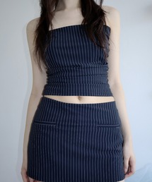 CladdA（クラタ）の「PIN SET TOP, NAVY（チューブトップ）」