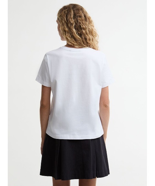 Barbour（バブアー）の「Rosalie ポイント刺繍Tシャツ（レディース）（Tシャツ/カットソー・レディース・ホワイト/ネイビー・10/8）」の5枚目の写真