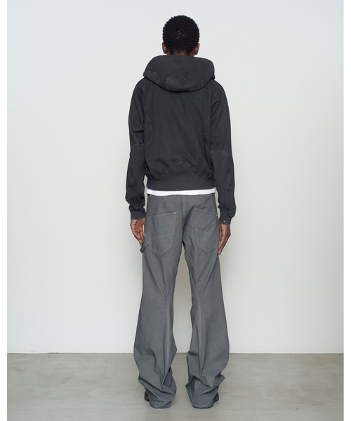 NVRFRGT(ネヴァーフォーゲット)の「CURVED LEG DOUBLE KNEE WORK PANTS(デニムパンツ・メンズ・ブラック/グレー・2/3/1)」の10枚目の写真