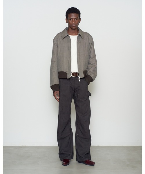 NVRFRGT(ネヴァーフォーゲット)の「CURVED LEG DOUBLE KNEE WORK PANTS(デニムパンツ・メンズ・ブラック/グレー・2/3/1)」の12枚目の写真