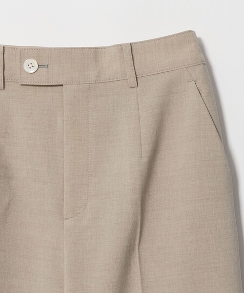 green label relaxing(グリーンレーベルリラクシング)の「リネンライク ストレート パンツ 2 マシンウォッシャブル 接触冷感(スラックス・レディース・ベージュ/ダークグレー・38/40/36)」の4枚目の写真