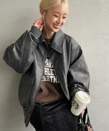 ARMY TWILL（アーミーツイル）の「【WEB先行予約】[ARMY TWILL/アーミーツイル] 別注 ヴィーガンレザー A-2フライトジャケット（ミリタリージャケット）」