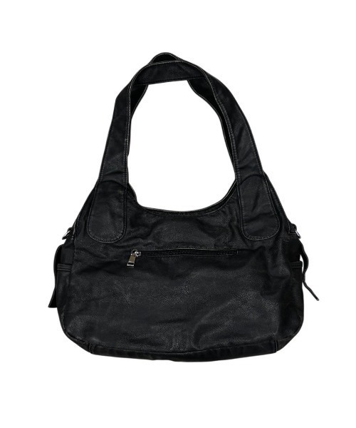 Chikashitsu +(チカシツプラス)の「【Chikashitsu +】vintage like belt zipper bag / 【チカシツプラス】ヴィンテージライクベルトジッパーショルダーバッグ(ショルダーバッグ・メンズ・ブラック・ONE SIZE)」の6枚目の写真
