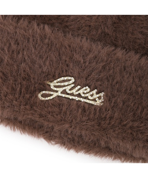 Guess(ゲス)の「KNIT Beanie ビーニー ニット帽(ニットキャップ/ビーニー・レディース・ブラック/オフホワイト/ダークブラウン・MEDIUM)」の6枚目の写真