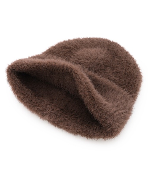 Guess(ゲス)の「KNIT Beanie ビーニー ニット帽(ニットキャップ/ビーニー・レディース・ブラック/オフホワイト/ダークブラウン・MEDIUM)」の7枚目の写真
